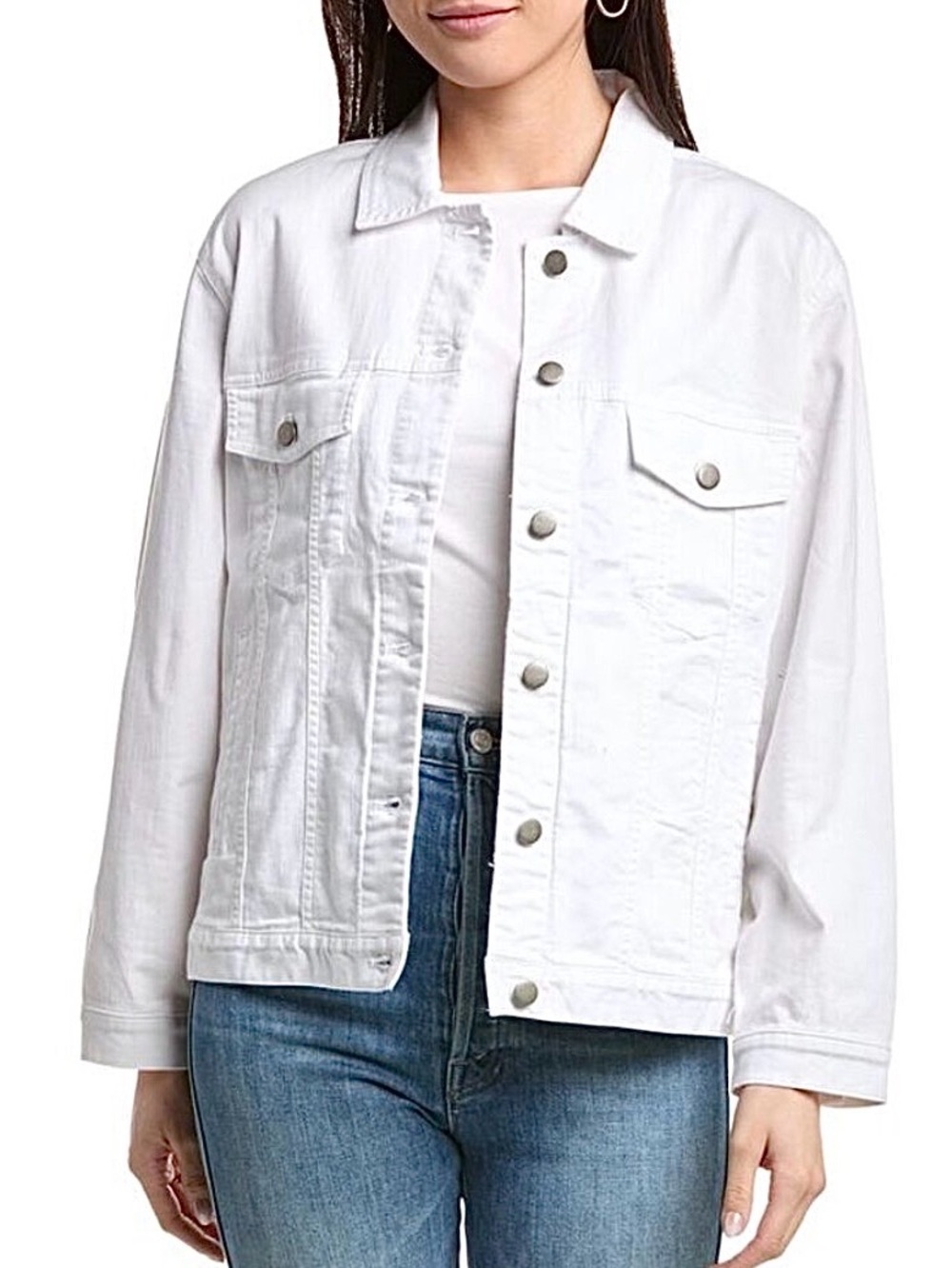 NWT Eileen Fisher Organic Cotton Denim Jacket, M
